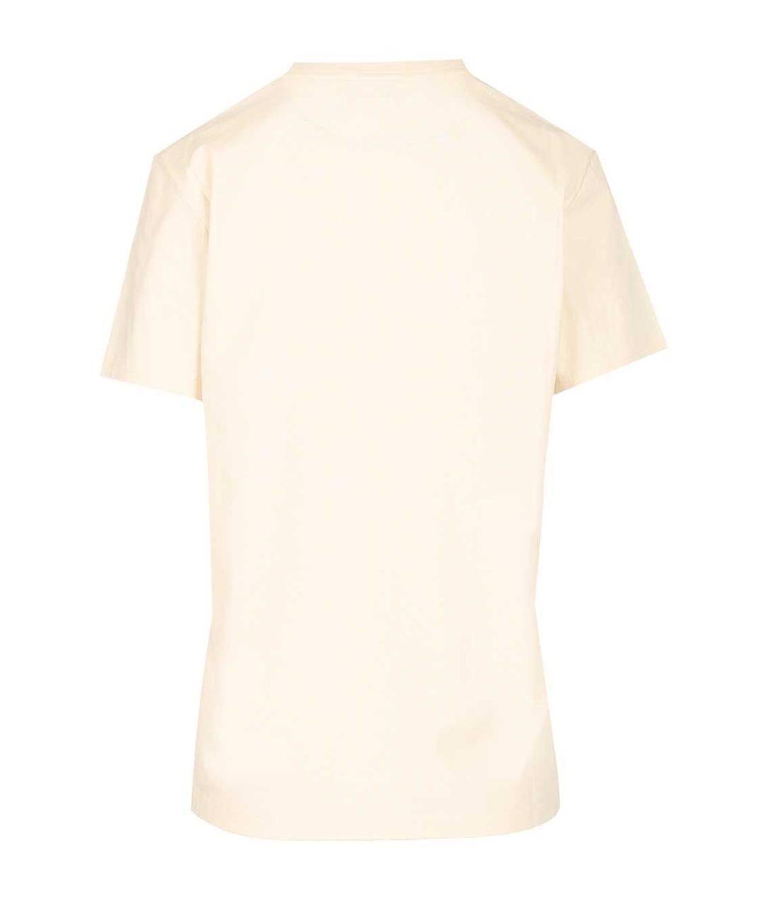 ISABEL MARANT ETOILE Бежевая хлопковая футболка, фото 2