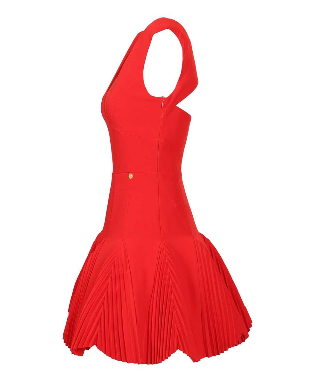 CATALINA Красное полиэстеровое коктейльное платье, фото 3