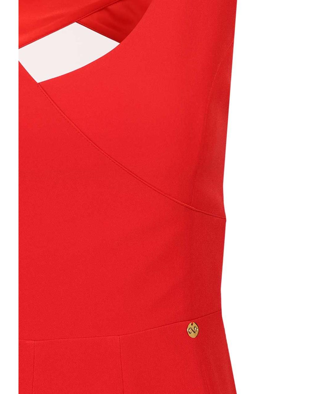 CATALINA Красное полиэстеровое коктейльное платье, фото 4