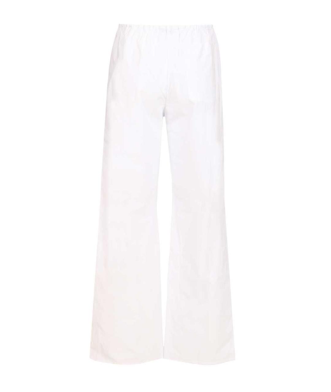 MATTEAU Белые хлопковые прямые брюки, фото 2