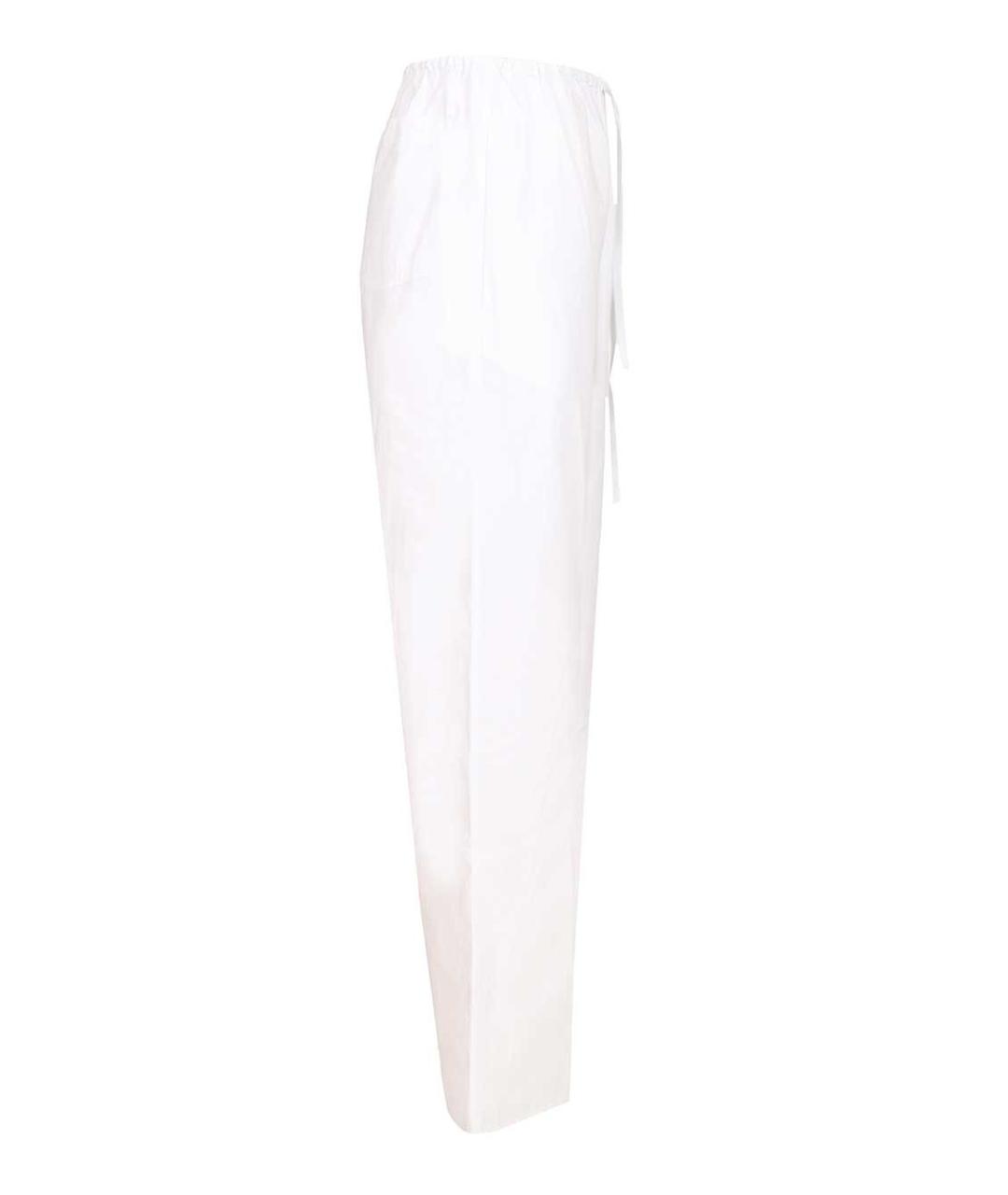 MATTEAU Белые хлопковые прямые брюки, фото 3