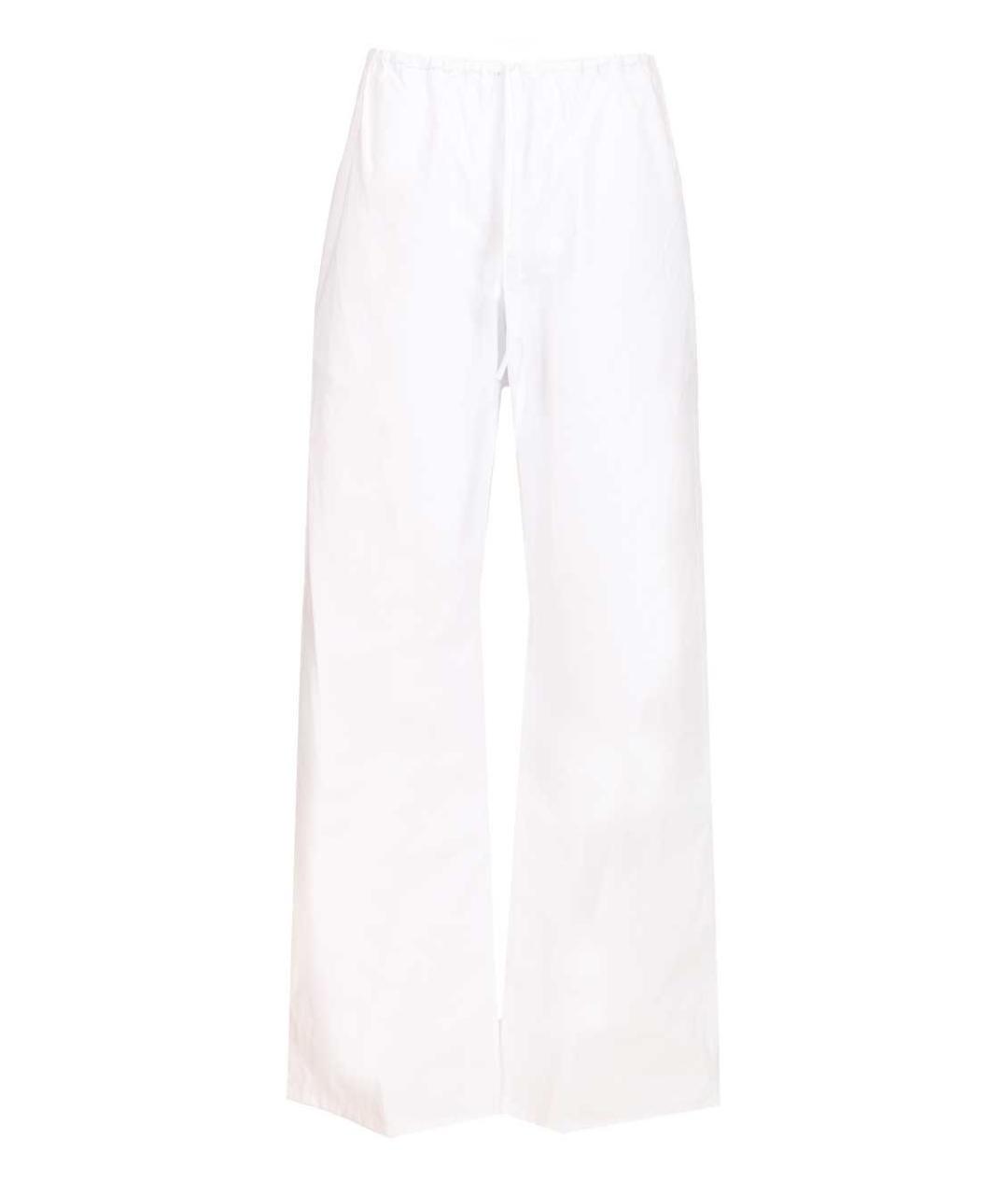 MATTEAU Белые хлопковые прямые брюки, фото 1