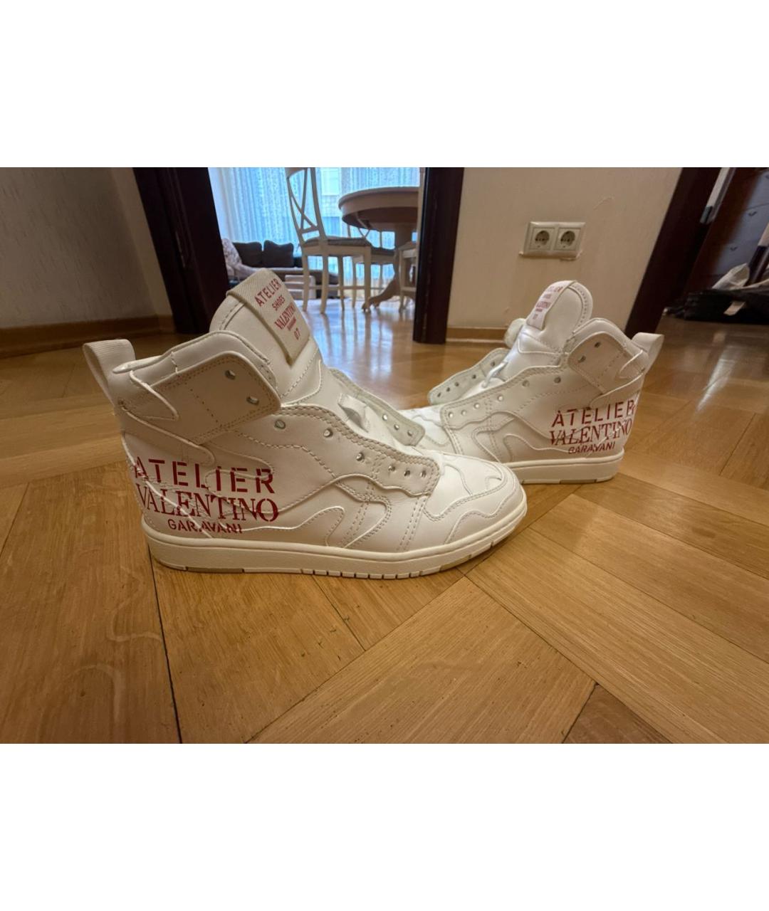 VALENTINO Белые кожаные кеды, фото 8