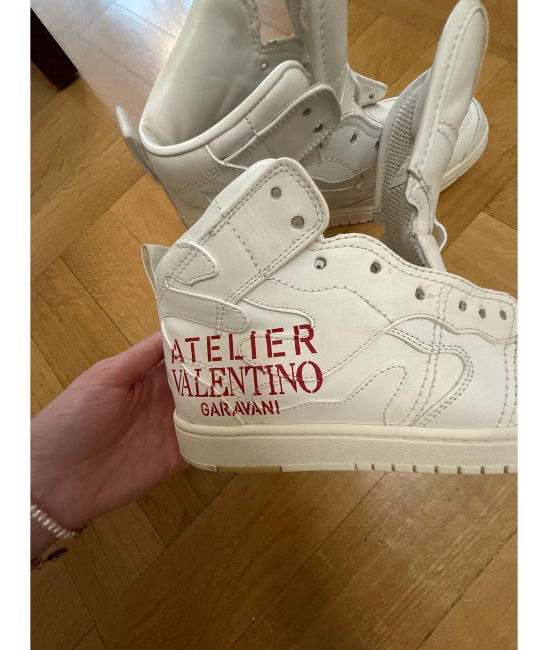 VALENTINO Белые кожаные кеды, фото 5