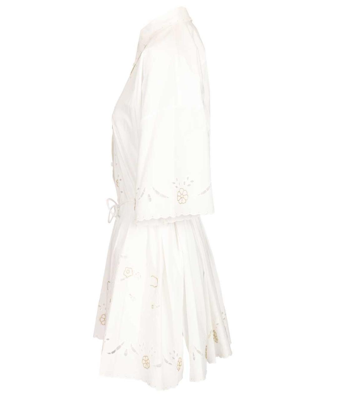 FORTE FORTE Белое хлопковое повседневное платье, фото 6