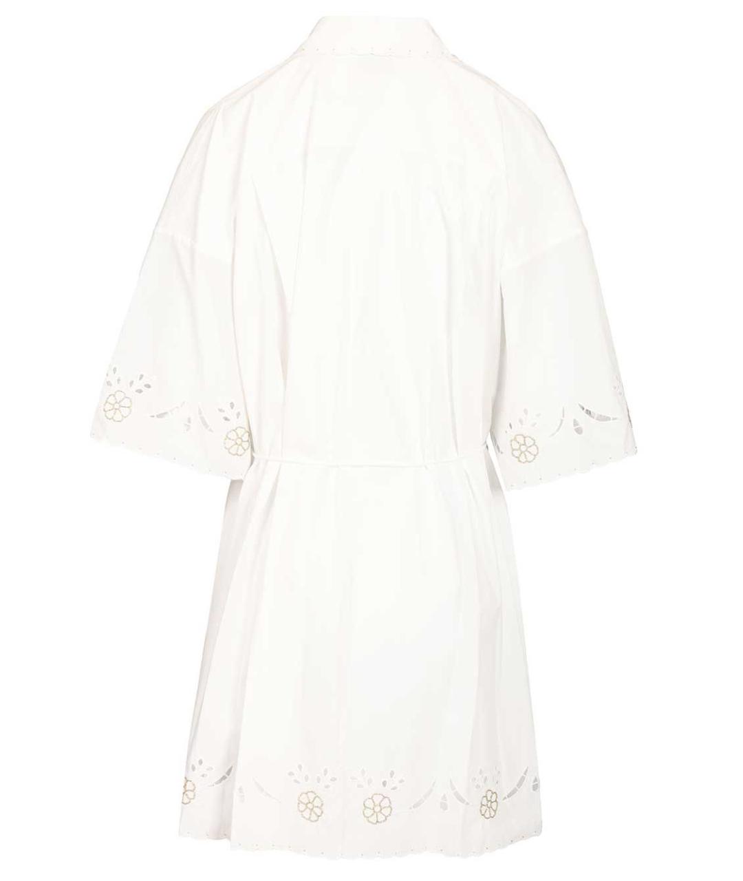 FORTE FORTE Белое хлопковое повседневное платье, фото 2