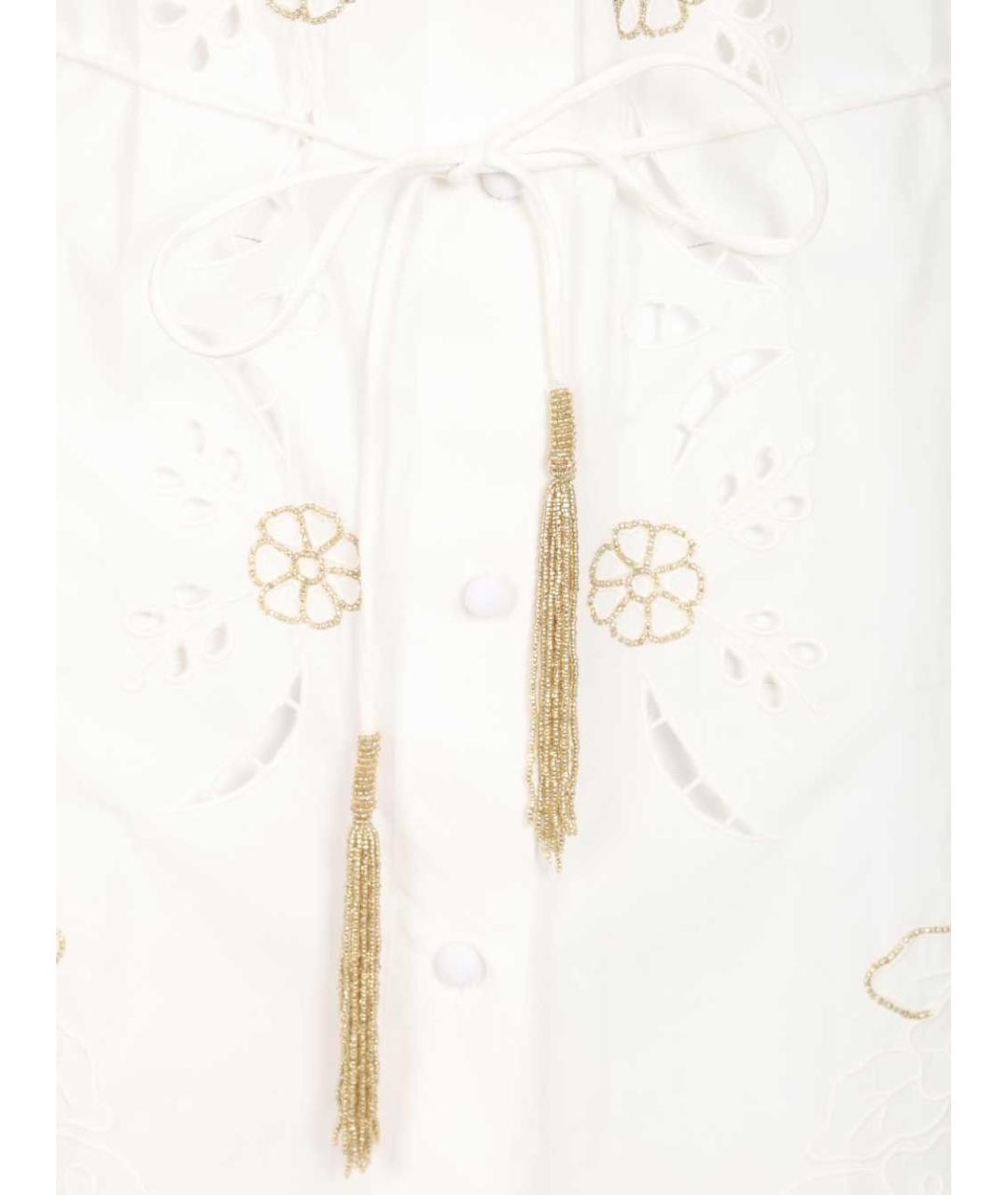 FORTE FORTE Белое хлопковое повседневное платье, фото 3