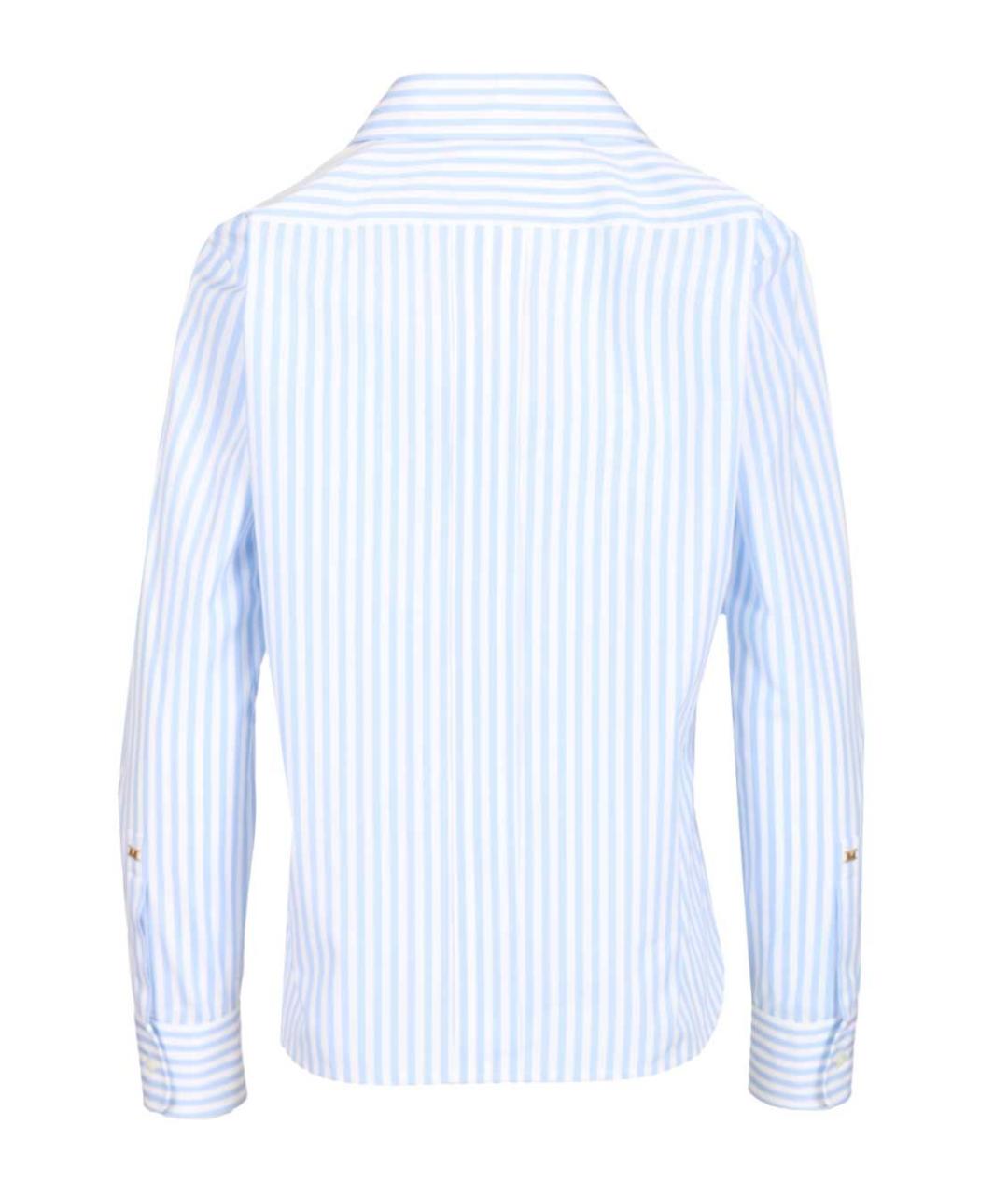 MAX MARA Голубая хлопковая рубашка, фото 2