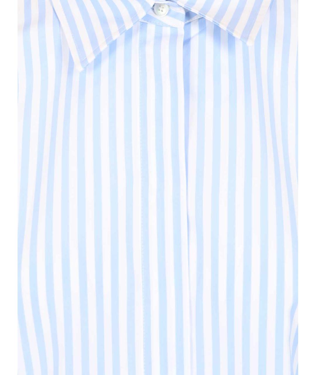 MAX MARA Голубая хлопковая рубашка, фото 3