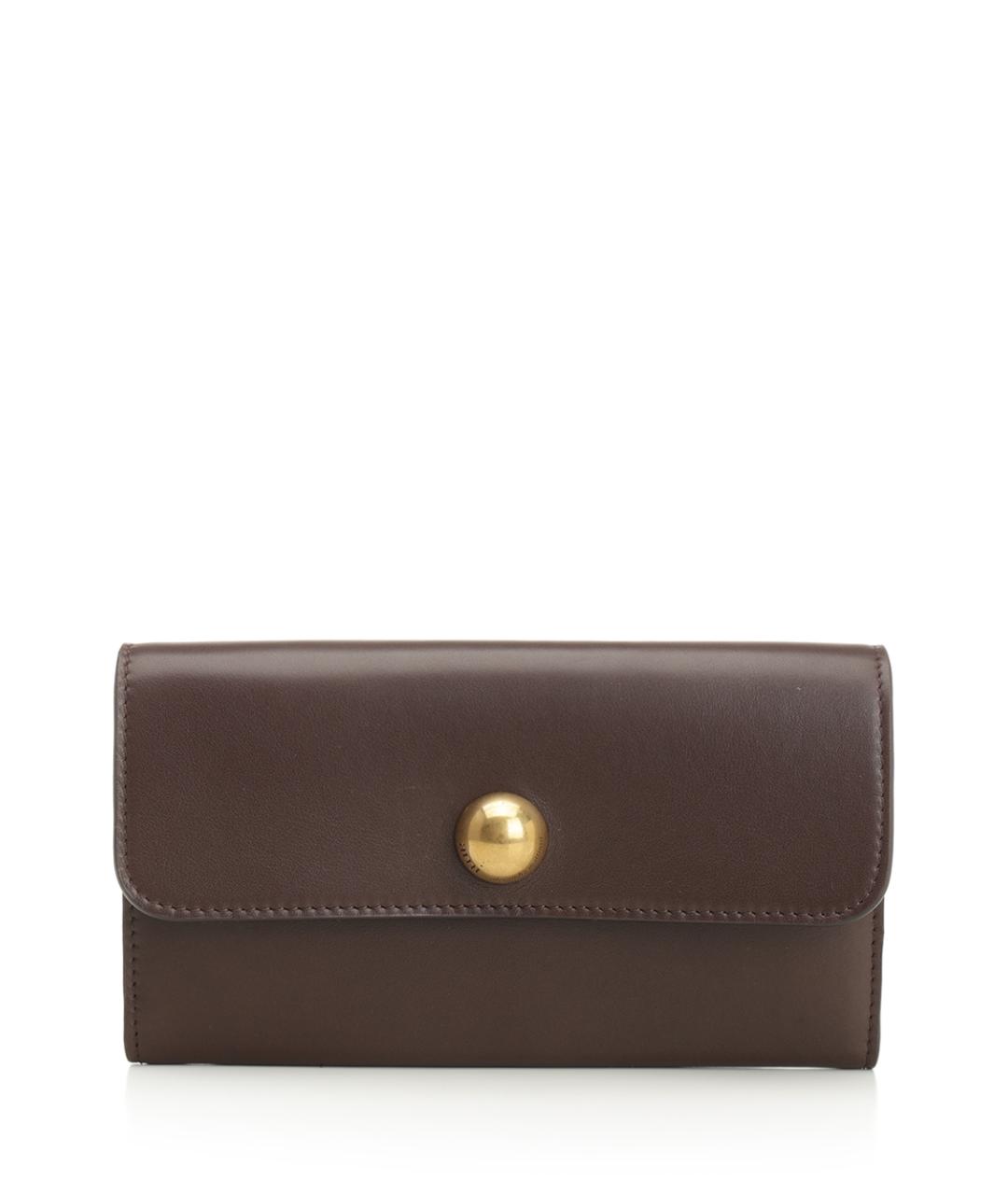 Ami Paris Коричневый кожаный кошелек, фото 1