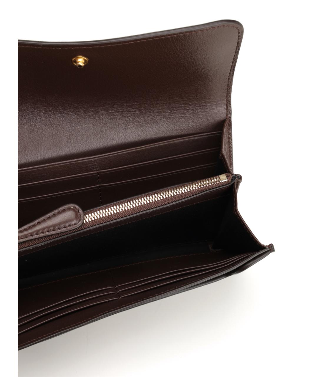 Ami Paris Коричневый кожаный кошелек, фото 4