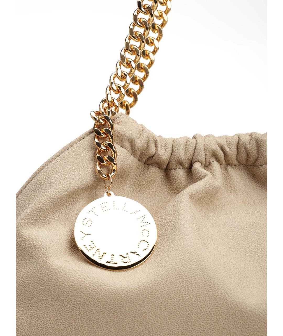 STELLA MCCARTNEY Бежевая сумка через плечо из искусственной кожи, фото 5