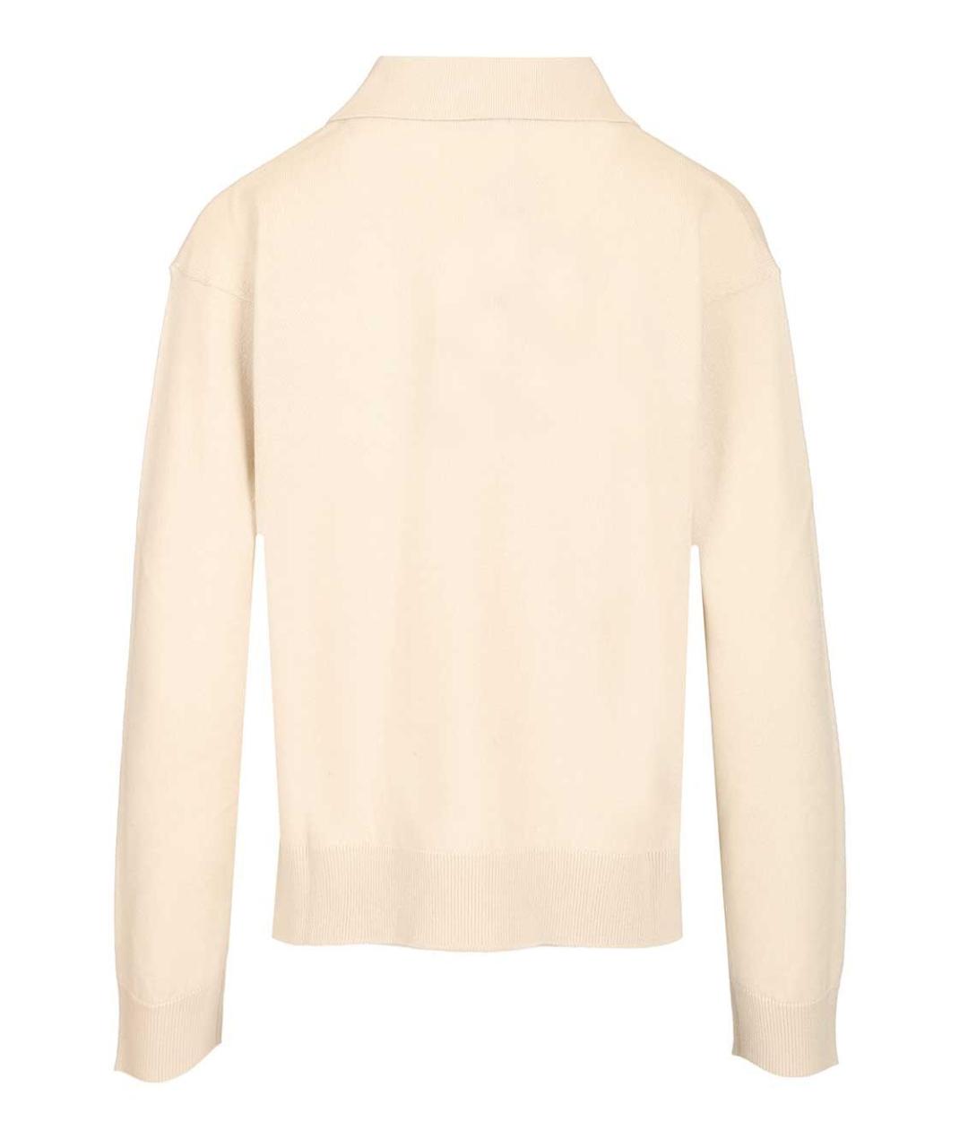 'S MAX MARA Бежевый шерстяной джемпер / свитер, фото 2