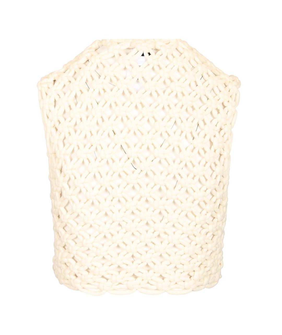 ALAIA Белая хлопковая блузы, фото 2