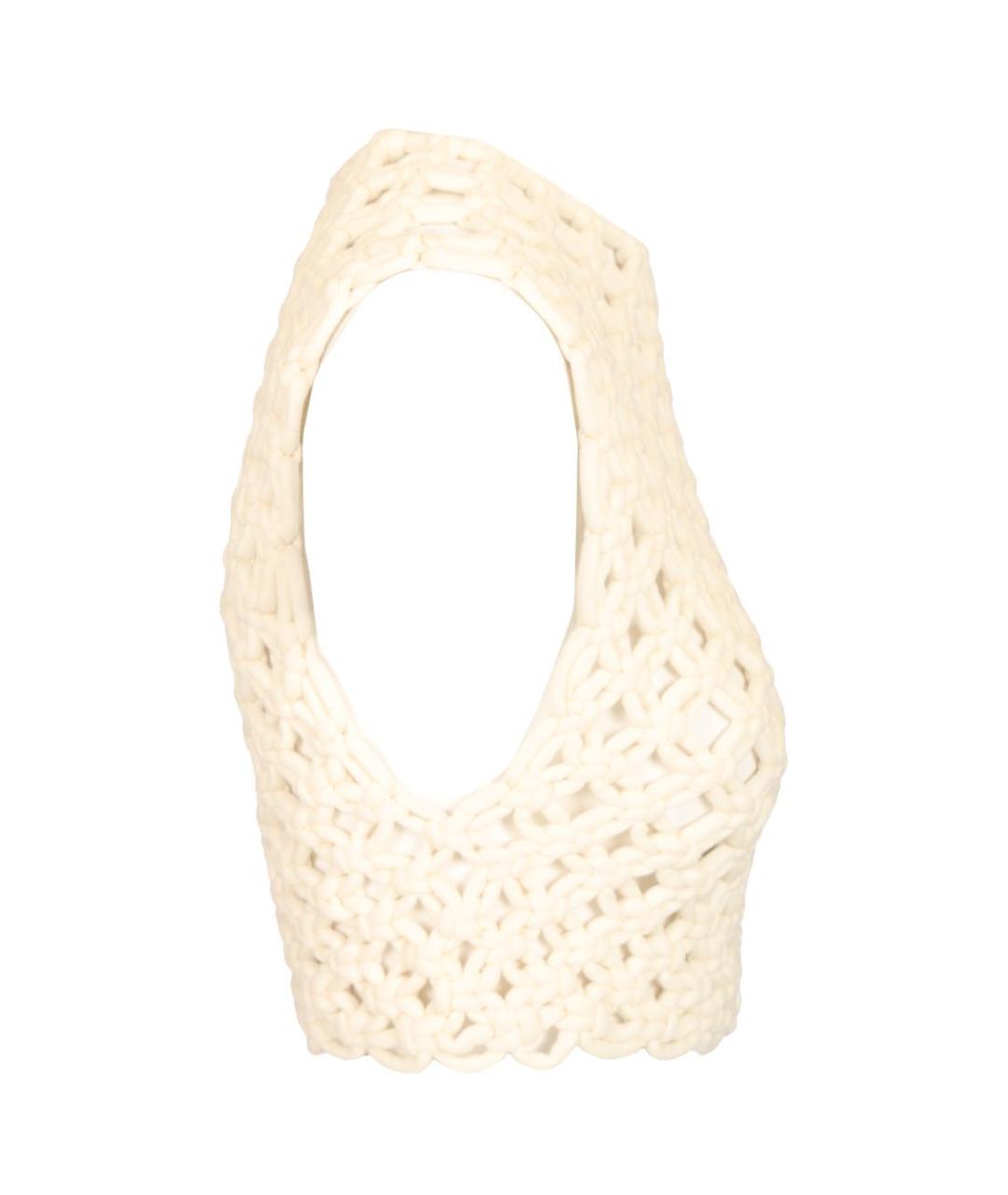 ALAIA Белая хлопковая блузы, фото 3