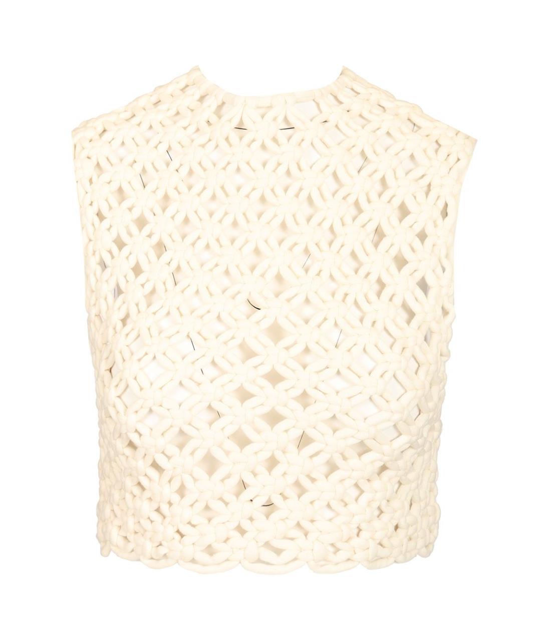 ALAIA Белая хлопковая блузы, фото 1