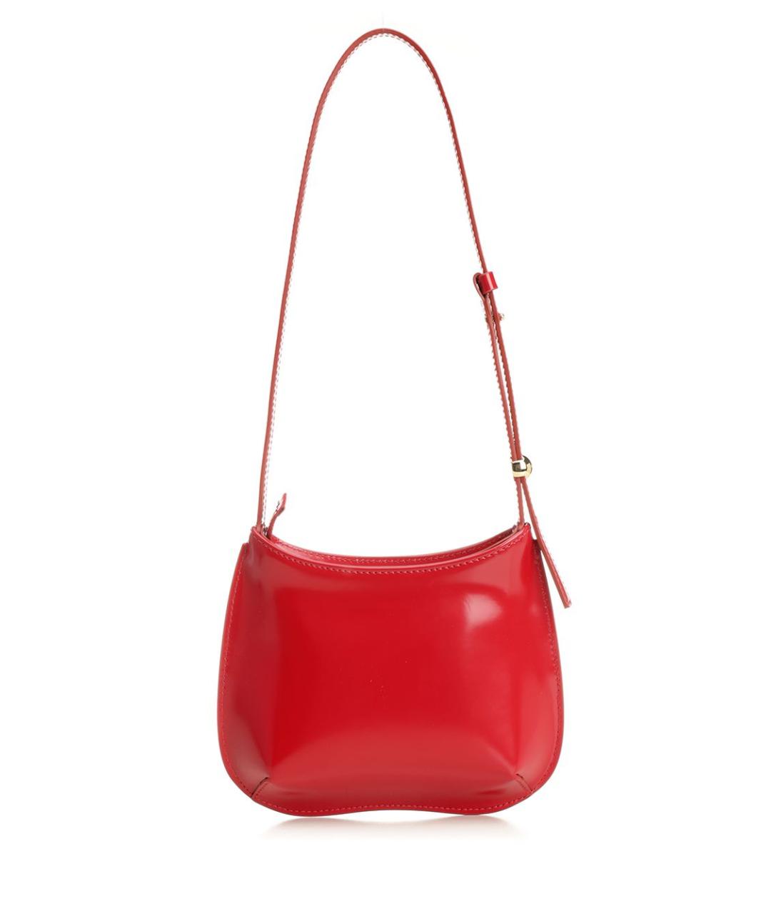 JACQUEMUS Красная кожаная сумка через плечо, фото 3
