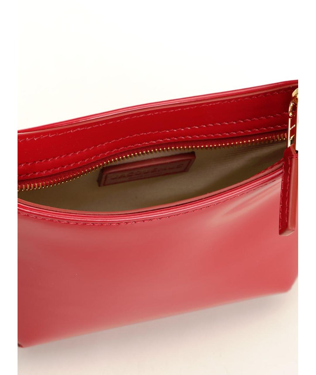 JACQUEMUS Красная кожаная сумка через плечо, фото 4