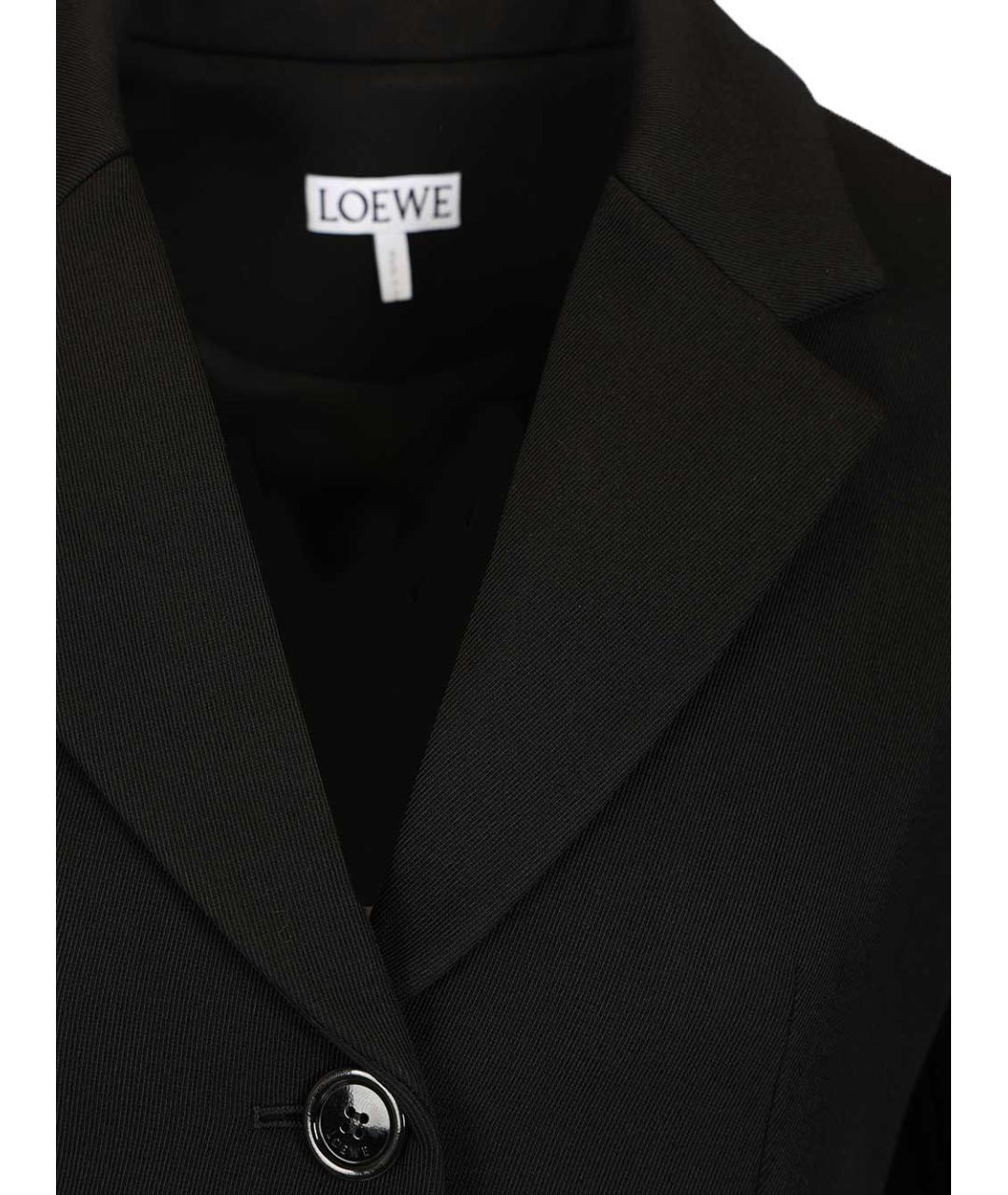 LOEWE Черный шерстяной жакет/пиджак, фото 4