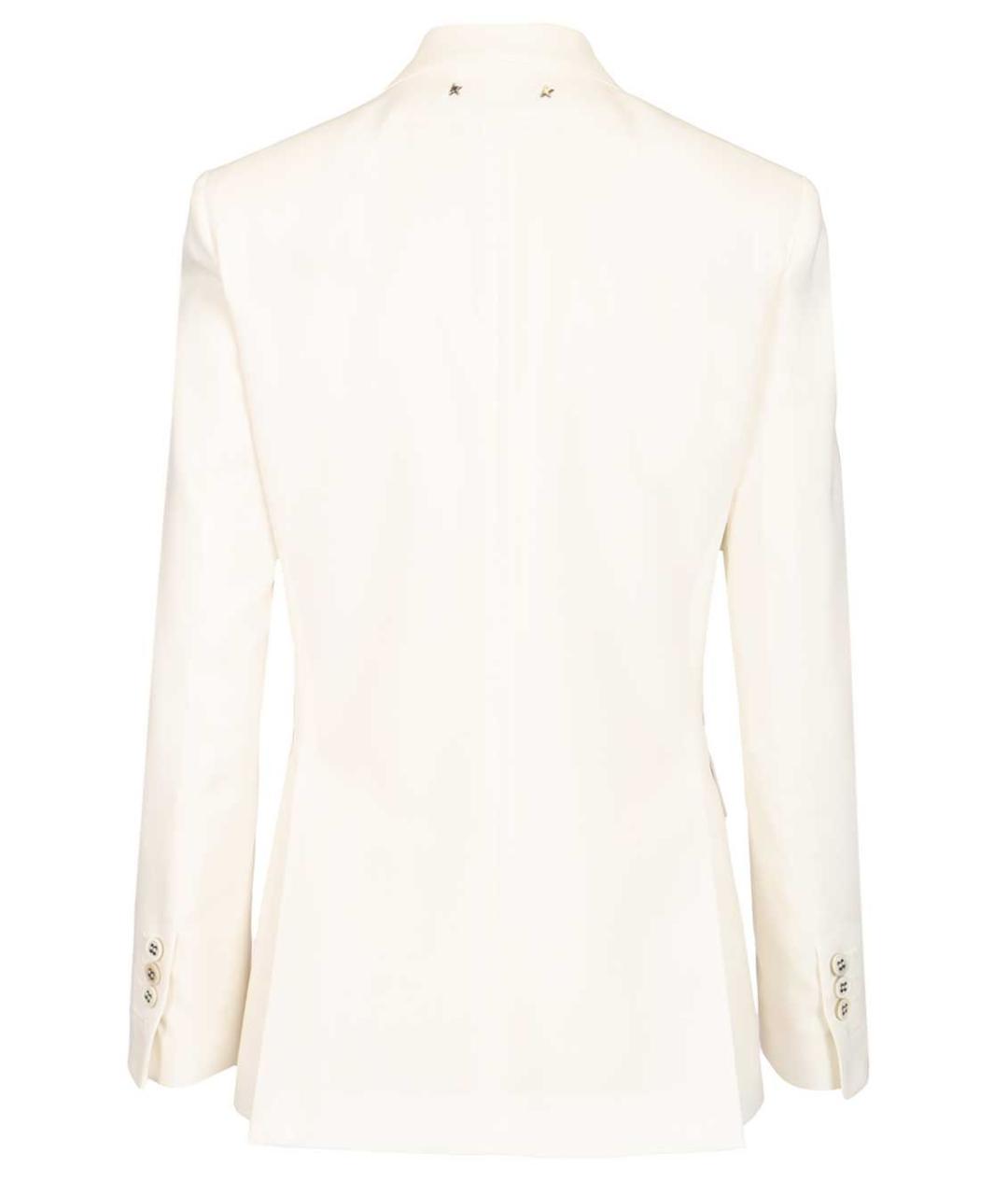 GOLDEN GOOSE DELUXE BRAND Белый шерстяной жакет/пиджак, фото 2