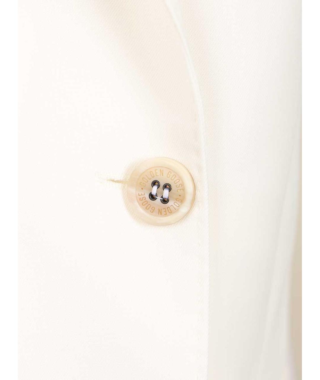 GOLDEN GOOSE DELUXE BRAND Белый шерстяной жакет/пиджак, фото 4