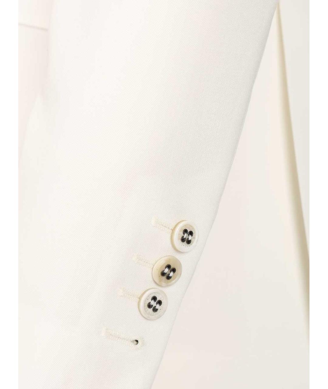 GOLDEN GOOSE DELUXE BRAND Белый шерстяной жакет/пиджак, фото 7