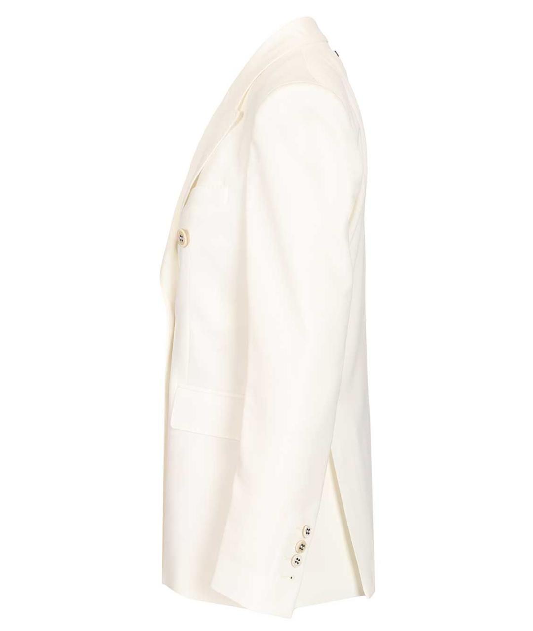 GOLDEN GOOSE DELUXE BRAND Белый шерстяной жакет/пиджак, фото 3