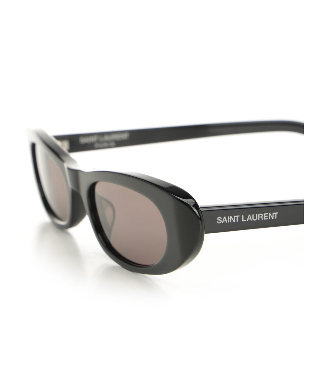 SAINT LAURENT Черные пластиковые солнцезащитные очки, фото 3