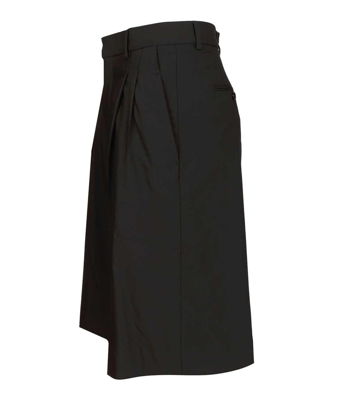 Ami Paris Черные шерстяные шорты, фото 3