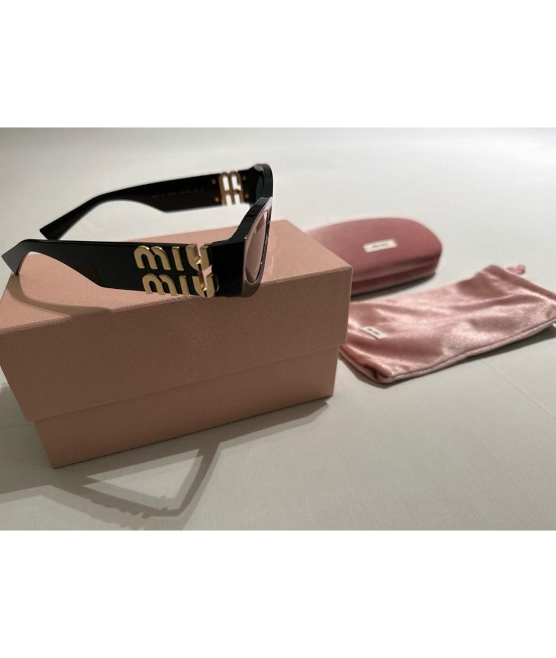 MIU MIU Черные солнцезащитные очки, фото 6