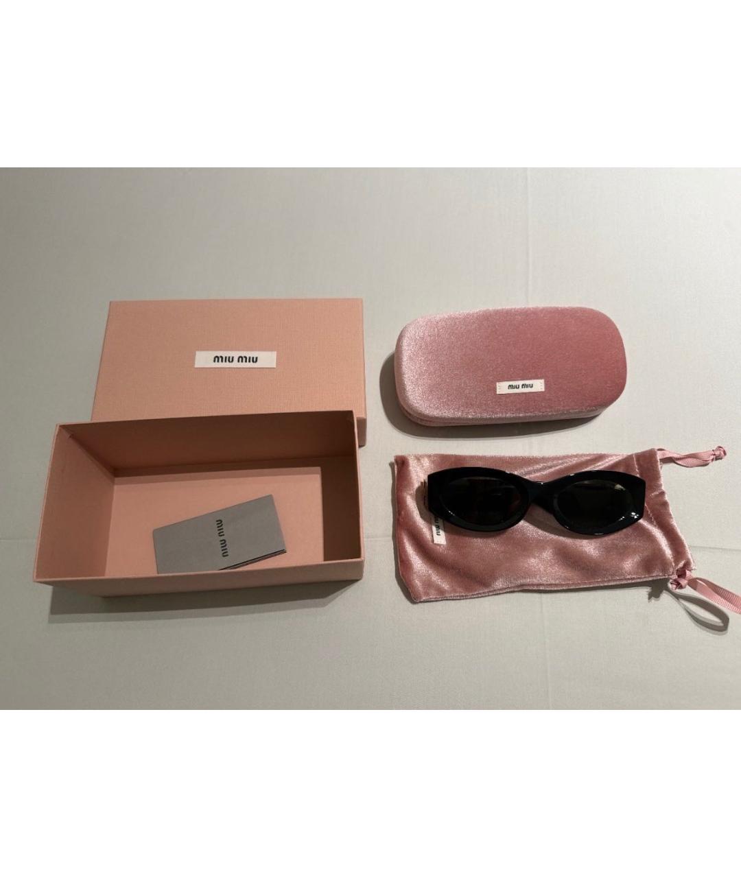 MIU MIU Черные солнцезащитные очки, фото 5