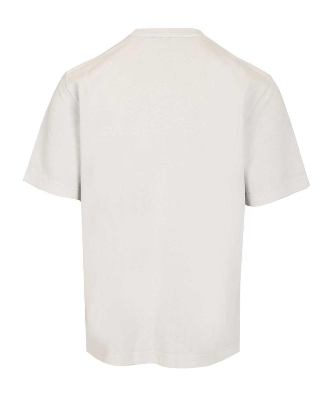 JACQUEMUS Бежевая хлопковая футболка, фото 2