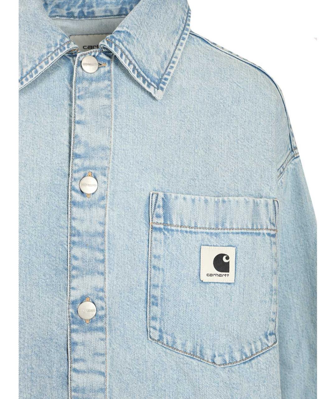 CARHARTT WIP Голубая хлопковая рубашка, фото 4