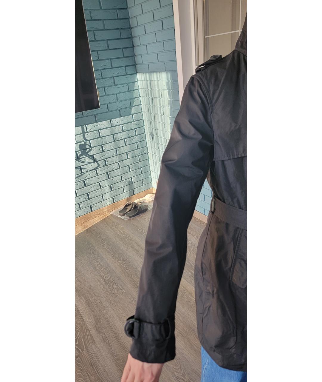 ICEBERG Черный полиэстеровый тренч/плащ, фото 7