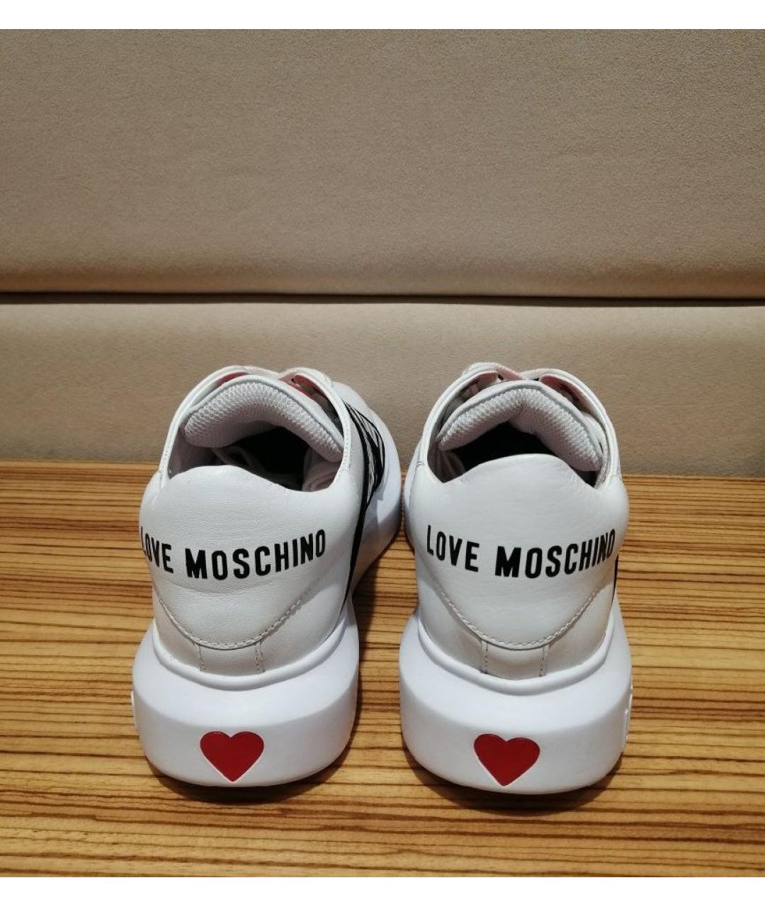 LOVE MOSCHINO Белые кроссовки, фото 3