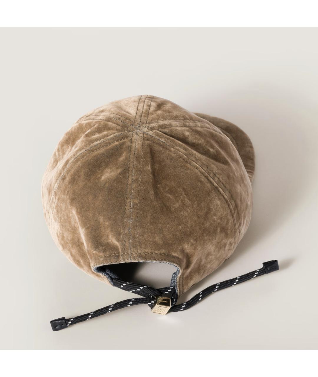 MIU MIU Бежевая кепка, фото 2