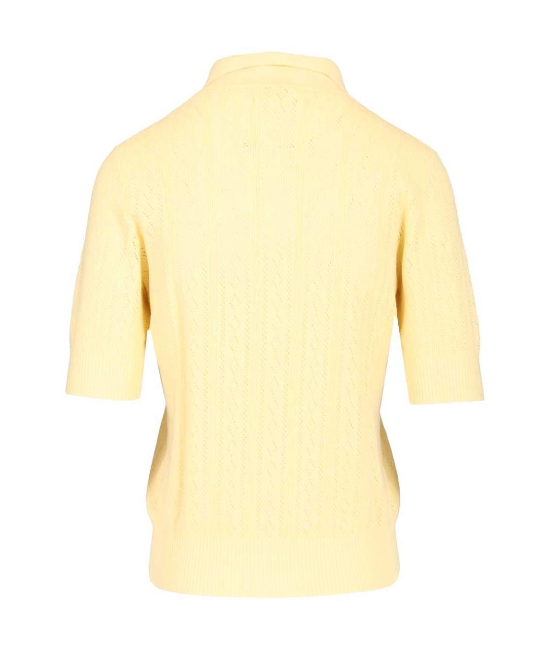 LISA YANG Желтый хлопковый джемпер / свитер, фото 2