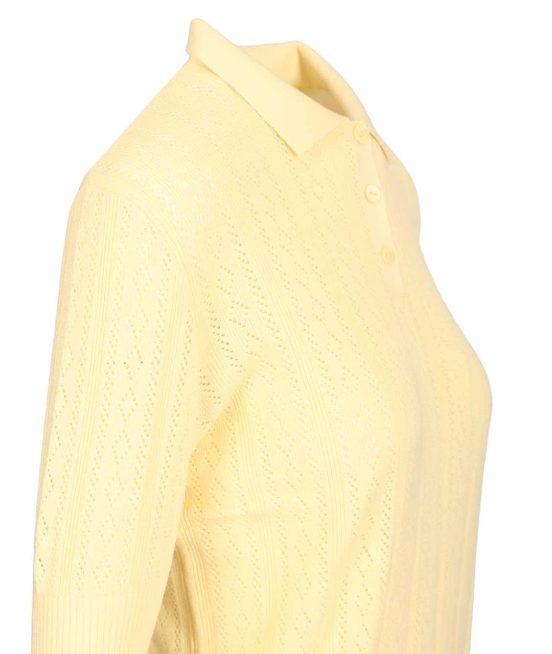 LISA YANG Желтый хлопковый джемпер / свитер, фото 3