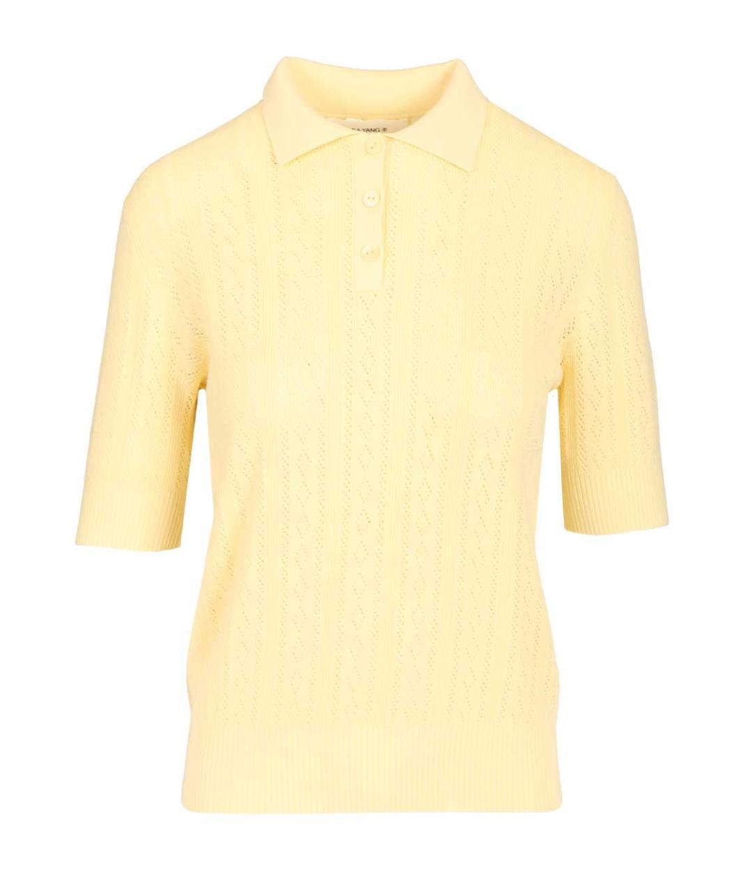 LISA YANG Желтый хлопковый джемпер / свитер, фото 1