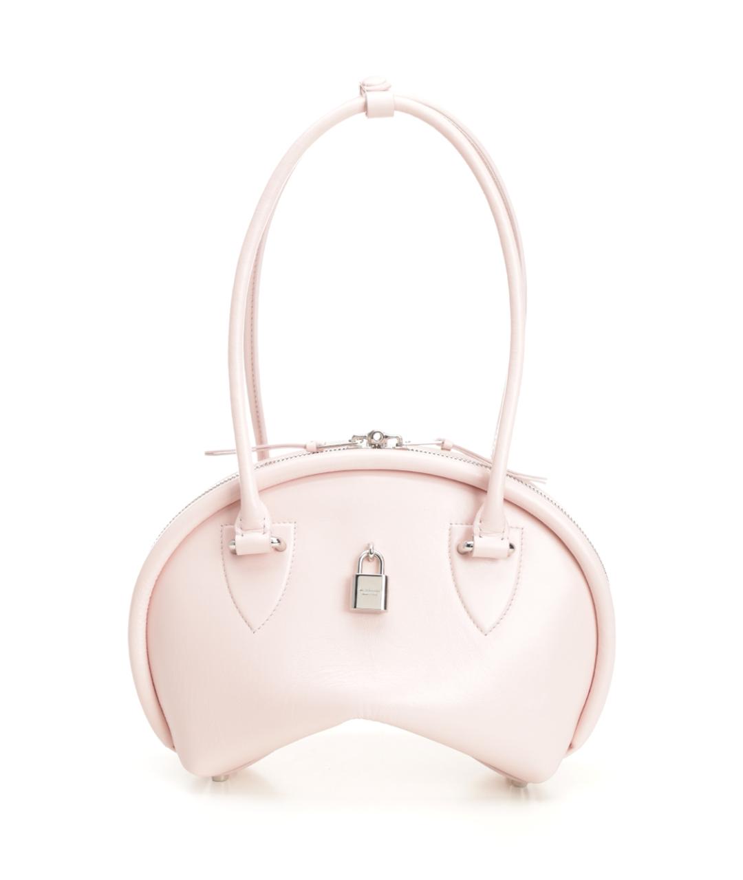 ACNE STUDIOS Розовая синтетическая сумка через плечо, фото 3