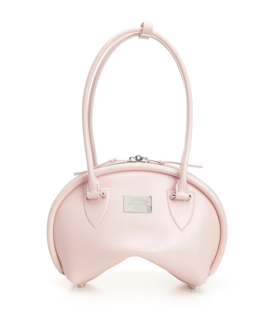 ACNE STUDIOS Розовая синтетическая сумка через плечо, фото 1