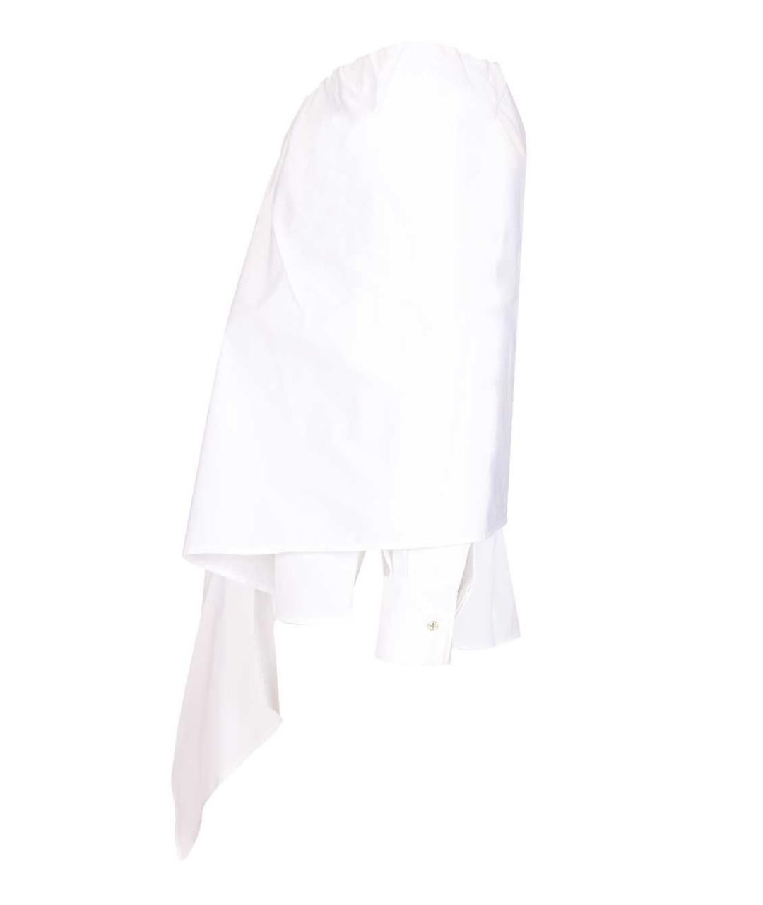 MAX MARA Белая хлопковая блузы, фото 3