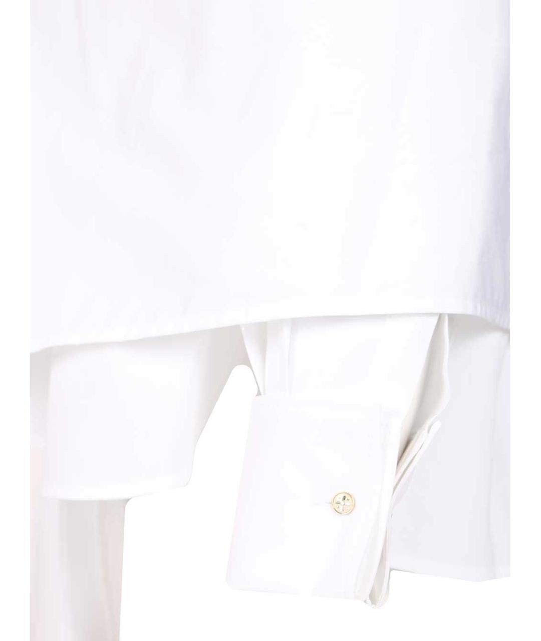 MAX MARA Белая хлопковая блузы, фото 4