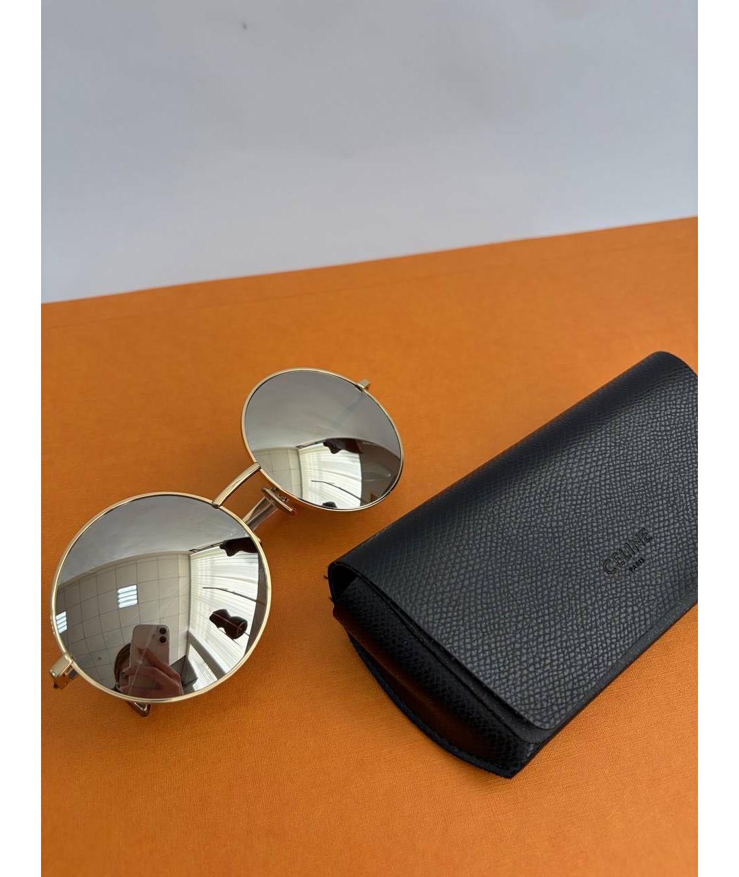 CELINE Мульти металлические солнцезащитные очки, фото 7