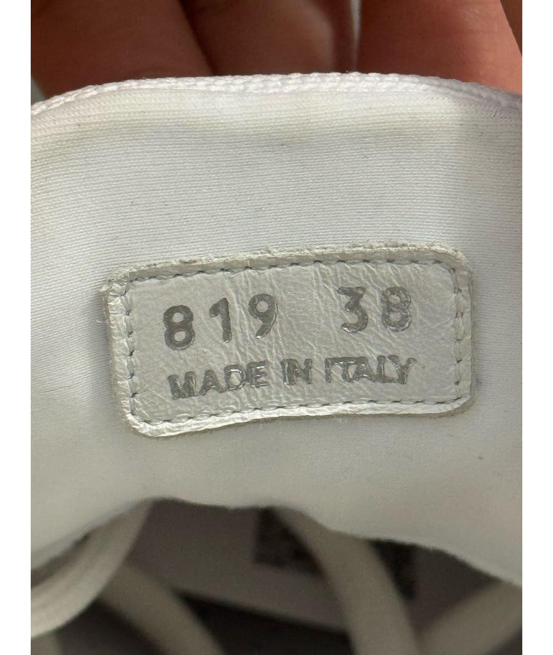 PRADA Белые синтетические кроссовки, фото 6