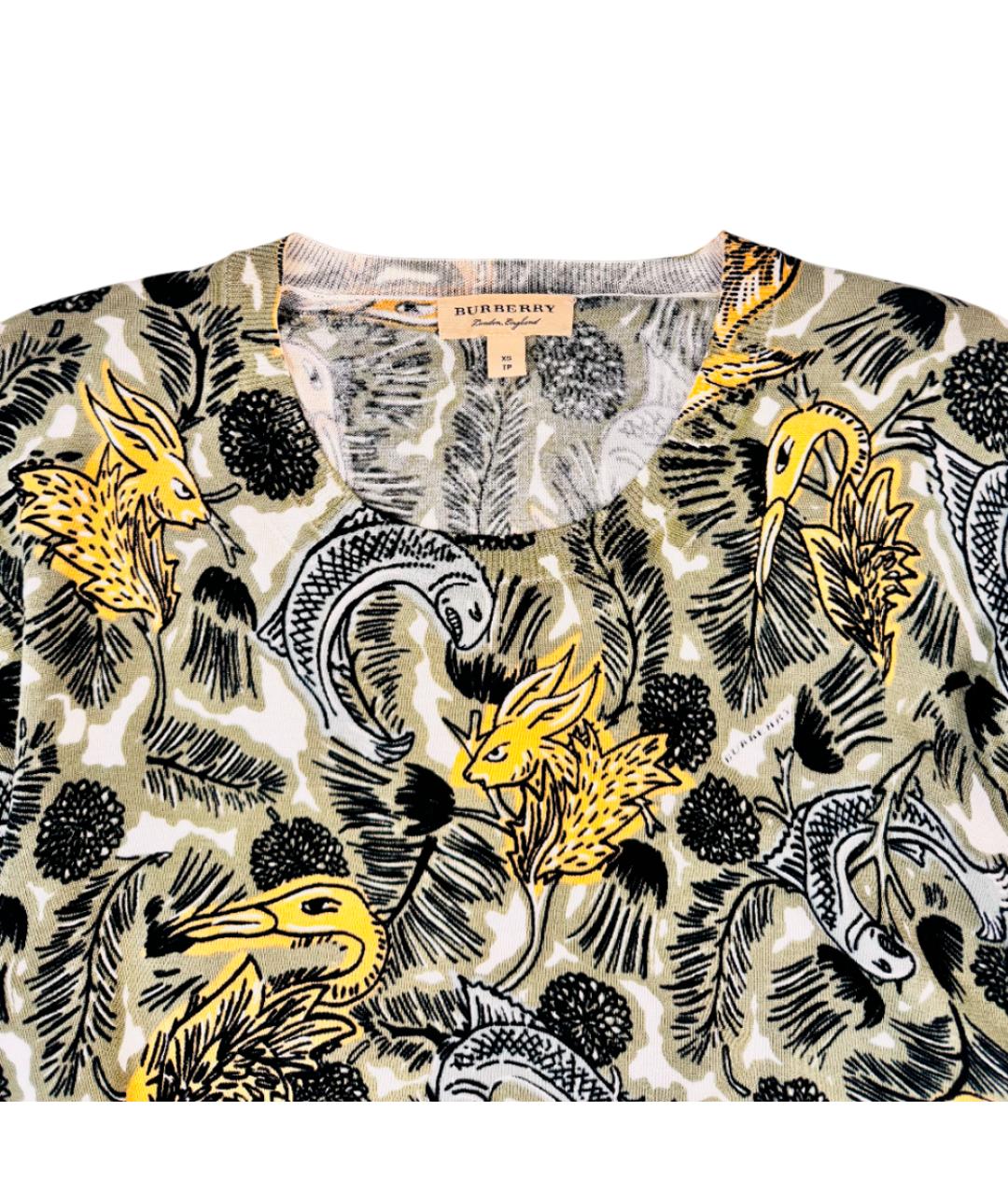 BURBERRY Мульти хлопковый джемпер / свитер, фото 4