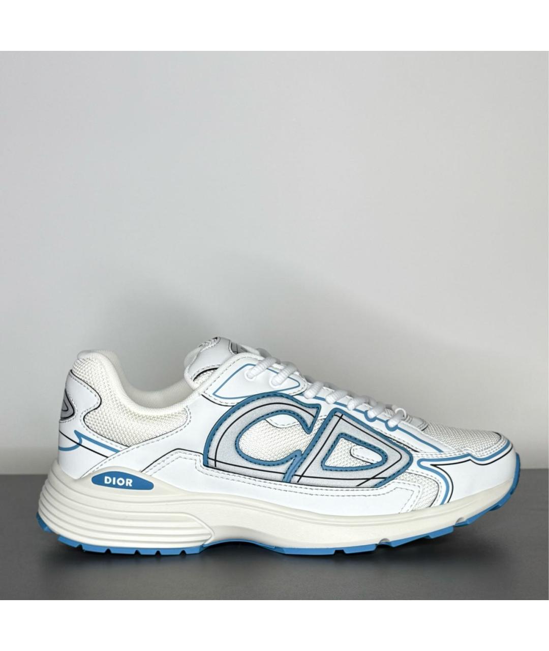 CHRISTIAN DIOR Белые текстильные низкие кроссовки / кеды, фото 9