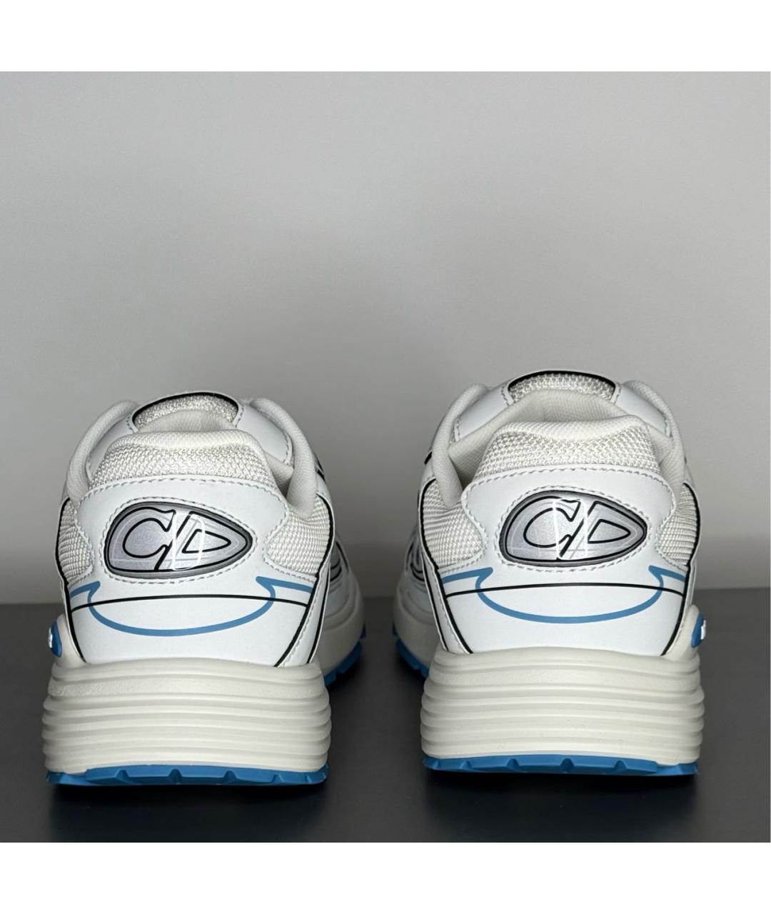 CHRISTIAN DIOR Белые текстильные низкие кроссовки / кеды, фото 4