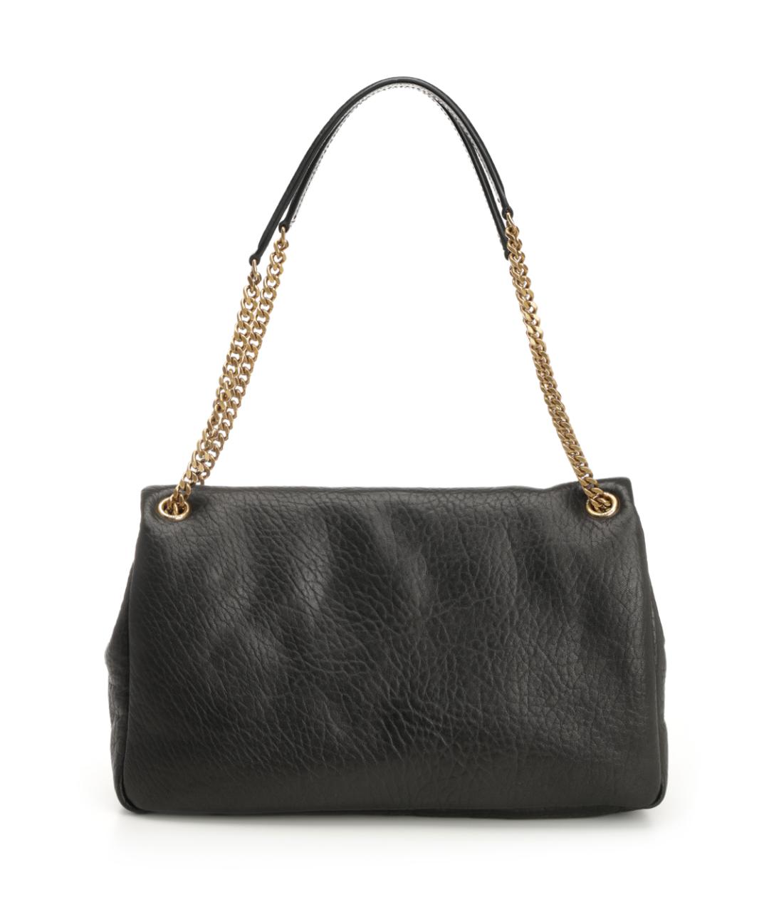 SAINT LAURENT Черная кожаная сумка через плечо, фото 3