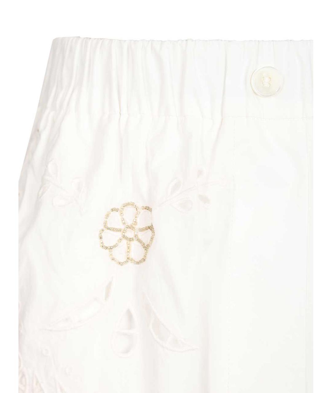 FORTE FORTE Белые хлопковые шорты, фото 4